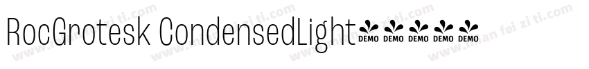 RocGrotesk CondensedLight字体转换